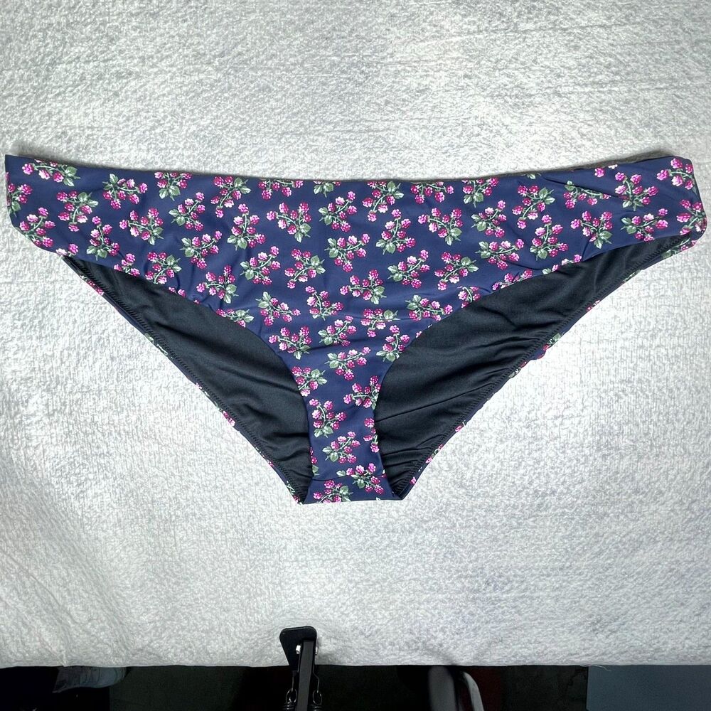 J.Crew Hipster Bikini Bottom In Twilight Berry For Women Size 3X NEW BE726 NAV